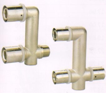 呂豐鋁塑管卡壓式_LF414鋁塑管卡壓式-H型三通