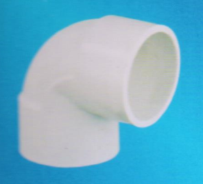 宏嶽PVC_U給水管材管件（白色、灰色)__90°彎頭