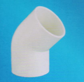 宏嶽PVC_U給水管材管件（白色、灰色)__45°彎頭